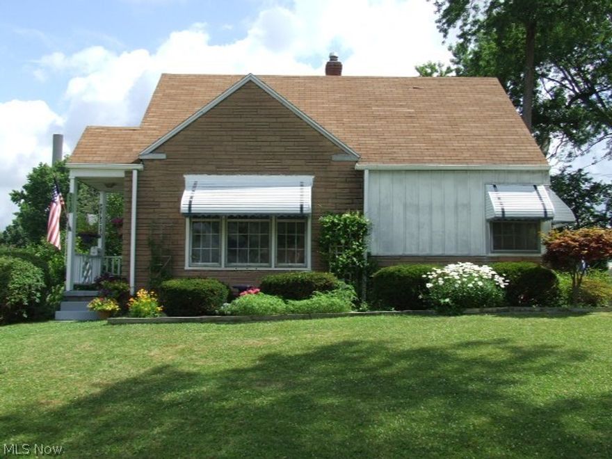 Don't miss this sunny Ranch home on a pretty corner lot in a prime Cuyahoga Falls location, west of State Rd.  The living room has a lot of natural light and built-in bookcases. There are hardwood floors under the carpet throughout the home which includes large living room with huge front window, dinette area, 2 bedrooms, and 1 full bath. The kitchen has a lot of cupboards for storage plus a pantry. There's also a clean, full basement with shelving, central A/C, 1-car detached garage, and a nice, covered patio to enjoy in the private backyard with lots of flowers. Convenient to everything! This is a great value! Clean and neat - just move in!