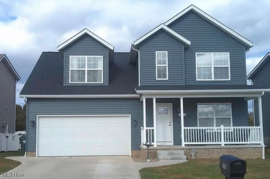 Welcome home to this beautiful newly constructed home, built in 2023. With over 1700 sq. ft, this four bedroom home has a large open concept living room leading into the eat in kitchen with beautiful cabinetry and stainless steel appliances.  Sliding doors in dining area open to a fully fenced back yard with a 6 Ft Vinyl privacy fence and a 12 x 16 concrete patio with hot tub. Half bath located off of living room and LVT flooring throughout main floor. Upstairs you will find the primary bedroom featuring a full bath, two walk in closets, and an office with pocket door. Additionally, you will find a full second bath, and second floor laundry for convenience. Nice open area leading to three additional bedrooms, spacious two car garage and unfinished basement ready to finish for whatever you desire! Seller is Agent. 

Don't miss your chance to own this beautiful home!

Schedule your appointment today.