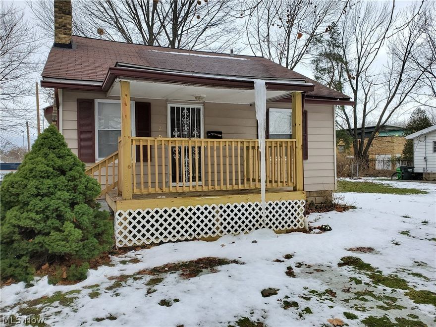 Looking for a single family home in the Euclid area to add to your portfolio? Here it is!!! A 2 bedroom 1 bath bungalow home close to  the highway, local shops, restaurants and the beautiful Metroparks. The home has wood flooring along with carpeted bedrooms , a fire place and decorative lighting in the dining area.  This home needs a little TLC and a few cosmetic upgrades. Schedule your walk through today!  Currently tenant occupied by long term tenant, under contract through1/31/2023. By appointment only. Please allow 24-48 hour notice and confirmation of tour. As-is sale, seller will make no repairs.