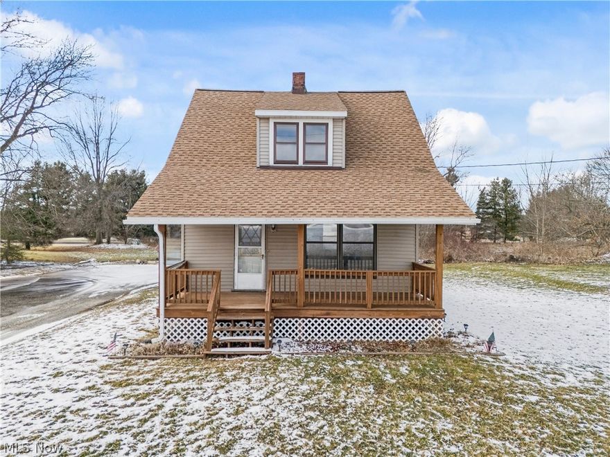 Set on a generous 1.7-acre lot, this charming home offers endless potential for the right buyer ready to add a little TLC and make it their own. With great bones and a spacious layout, this property is a wonderful opportunity to create your dream home in a peaceful setting.

Inside, you’ll find two comfortable bedrooms upstairs, while the main floor features a full bath and convenient first-floor laundry. The spacious kitchen provides plenty of room for cooking and gathering, flowing easily into a dedicated dining room—perfect for family meals or entertaining guests. A large living room offers abundant space to relax, highlighted by tons of natural light that fills the home with warmth and character. Step outside to enjoy the expansive backyard views from the large back deck, or sip your morning coffee on the welcoming front patio. The 2-car detached garage adds extra storage and workspace, ideal for hobbies, projects, or additional parking. With its sizable lot, bright interior, and inviting outdoor spaces, this property is brimming with opportunity. Bring your vision and transform this house into something truly special! New roof in 2022. This home is being sold 'AS IS'