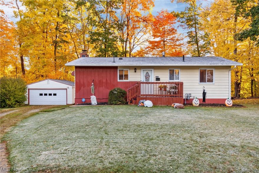 Welcome to this cozy 3 Bedroom Ranch Home located in a wooded cul de sac offering a private view! When you enter the home you will notice the refinished hardwood floors, replacement vinyl windows and paint throughout. The kitchen includes all the appliances and lots of cabinet space! The living room is very spacious with a warming natural fireplace for those chilly nights! The basement is a walk out which is a bonus! Here are the list of updates: Kitchen refrigerator 2023, Hot Water Tank 2021, All New Electric Box 2020, New Roof 2020 with gutter guards and more! Please call to set up a showing!
