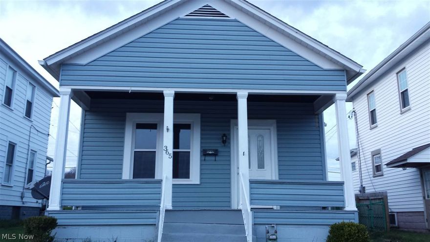 Enjoy the open concept of this completely remodeled 2 BR. Tasteful paint colors with laminate flooring/tile throughout. The eat in kitchen and island with room for bar stools will make you want to make this home yours. 1 car over-sized detached garage. New Central Air 2015 and New Windows 2015 that come with transferable lifetime warranty. New wiring and insulation: R-13 in walls and 18" R-38 in ceiling.  Fenced flat yard!