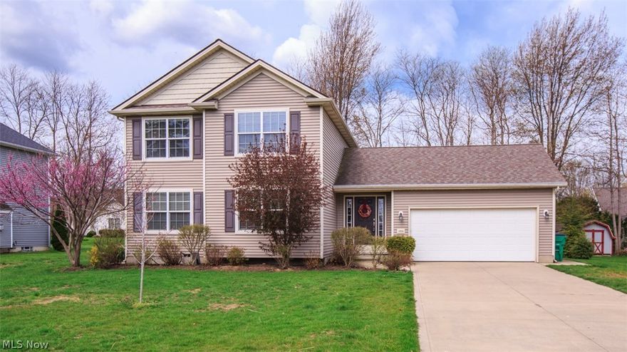 This summer will be awesome ...enjoy the baseball field, playground and beach access.  Here is the one you will love!  The living room is highlighted with an electric fireplace.  Entertain in uncrowded comfort in the spacious dining room.  Walk in pantry offers tons of shelving for storage.  A kitchen that everyone will love with sliding door to patio and perfect place for a quick bite or midnight snack.  Backyard has a storage shed too.  First floor laundry is just what you have been looking for.  Spacious ensuite master suite features a large walk in closet and a private place for peace and quiet.  Basement has a 21 x 13 man cave or play room.  See for yourself...this amazing value