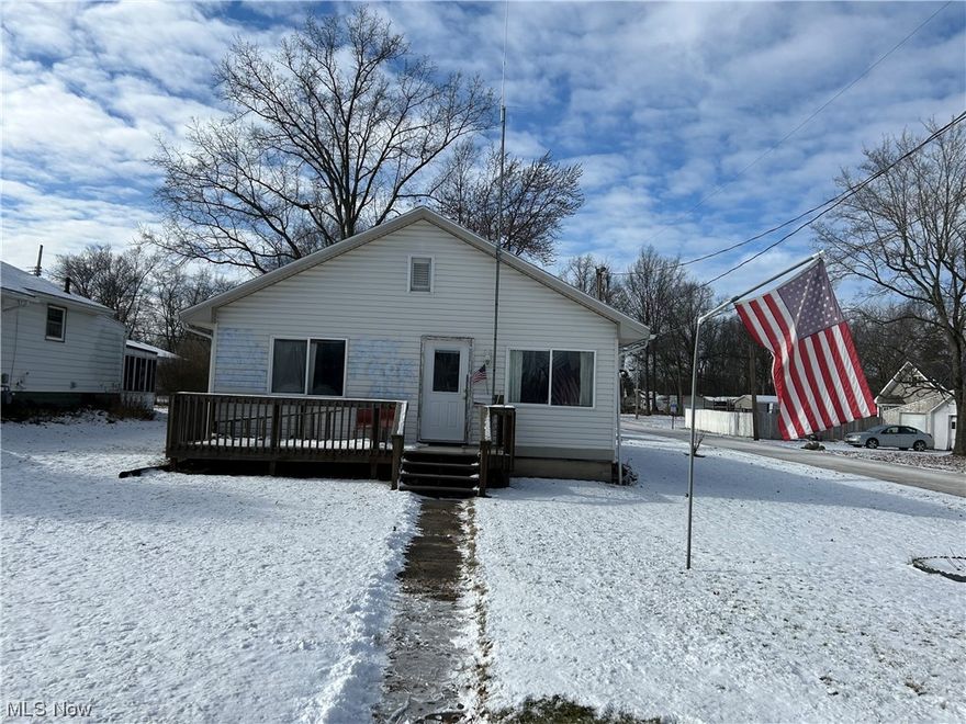 Love where you live! Looking for a ranch home in a quiet neighborhood? Look no further! This corner lot home has everything you need. With a convenient handicap ramp for easy accessibility, you'll enjoy the first-floor living that provides a comfortable and convenient lifestyle. The spacious kitchen with updated cabinets is perfect for cooking and entertaining, and the large living room offers plenty of natural light, creating a warm and inviting atmosphere. Plus, this home features a 1-car garage, a large porch, and a patio, providing ample outdoor space for relaxation and recreation. Updates include- Roof and Gutters 2020, and Furnace 2020.