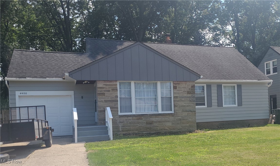 Spacious open Bungalow in the heart of South Euclid. 4 Bedroom, 2.5 Baths open concept including kitchen with stainless appliances, Granite countertops. Open airy 4-season sunroom leads to a covered patio and huge fenced backyard. 2 first floor bedrooms and full bath with walk in shower/soaking tub. Large living and dining room with original hardwoods throughout. Large 2 bedroom areas upstairs with half bath. Huge rec room with tons of space and storage vinyl/LVT. Office area and full bath. Quite and tranquil neighborhood close to everything. Parks, dog park, elementary school around the corner. Seller to contribute towards HVAC system.