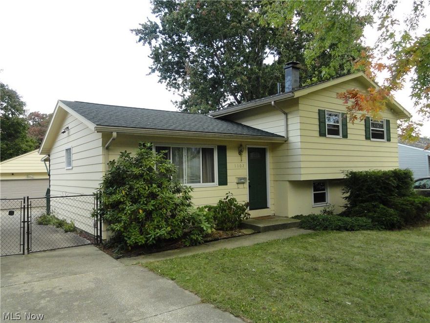 Nice 3 bedroom 11/2 bath split level. First floor has living room with beautiful wood floors, kitchen with Oak cabinets plus stainless appliances and tile floor. Dining area has French doors to the deck porch overlooking the fenced yard. The lower level family room walks out to the backyard too. 2 car garage! Updated bathroom, new windows and roof in 2012.