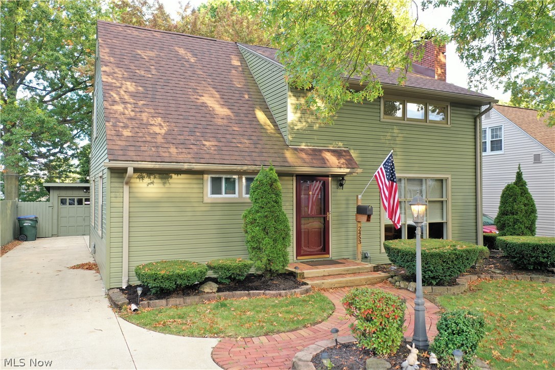 This is a place to call home and start making memories with its gorgeous original wood floors, newer siding, roof and natural light throughout the home! The formal living space has a beautiful wood burning fireplace to make any cool winter night cozy and warm. Two bedrooms located on the first floor, owner’s suite and additional bedroom located on the second. The owner’s suite offers plenty of space and includes a deep walk in closet. Kitchen is equipped with brand-new stainless-steel appliances and is open to the extended great room that offers plenty of daylight along with its dramatic vaulted ceiling. French doors open to the stamped concrete patio and large fenced in backyard with endless opportunities. Let’s not forget the full basement that is partially finished for any recreational activities and the spacious bathroom with soaker tub. More than enough storage space in the unfinished area! Come see this home today before the opportunity is gone!