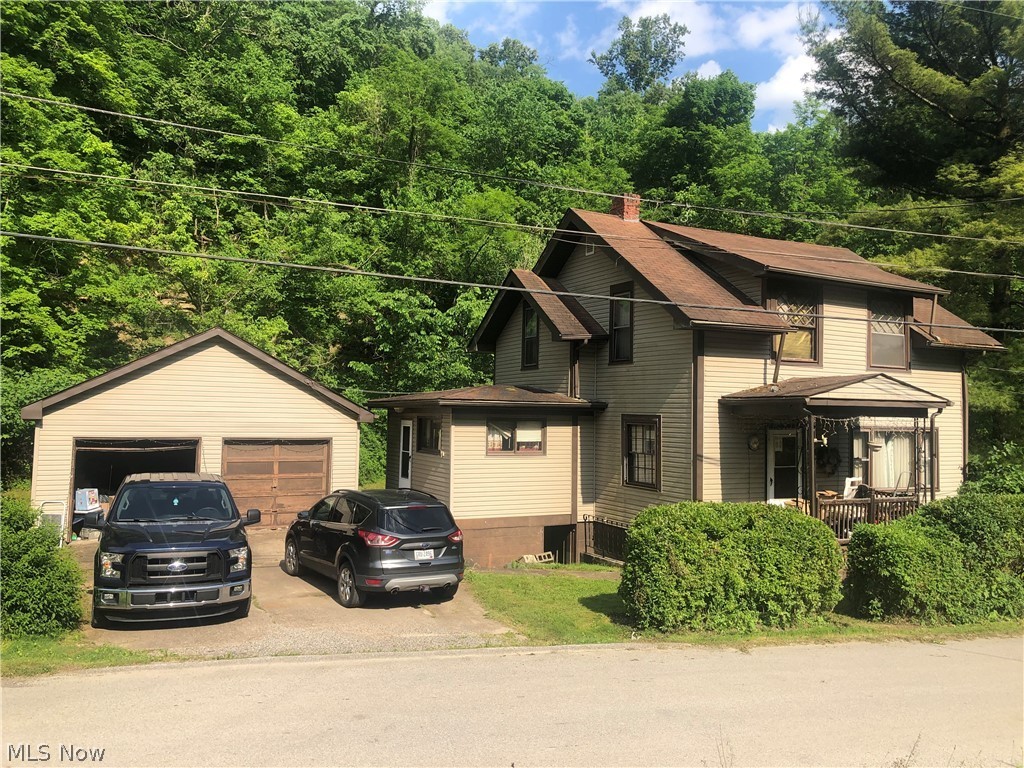 4 bed 1 bath on the outskirts of town. First floor features kitchen, large living room, family room (currently being utilized as a laundry area) and full bath. Second floor features 4 bedrooms. Detached 2 car garage. Covered front and rear porches. Take a look today.