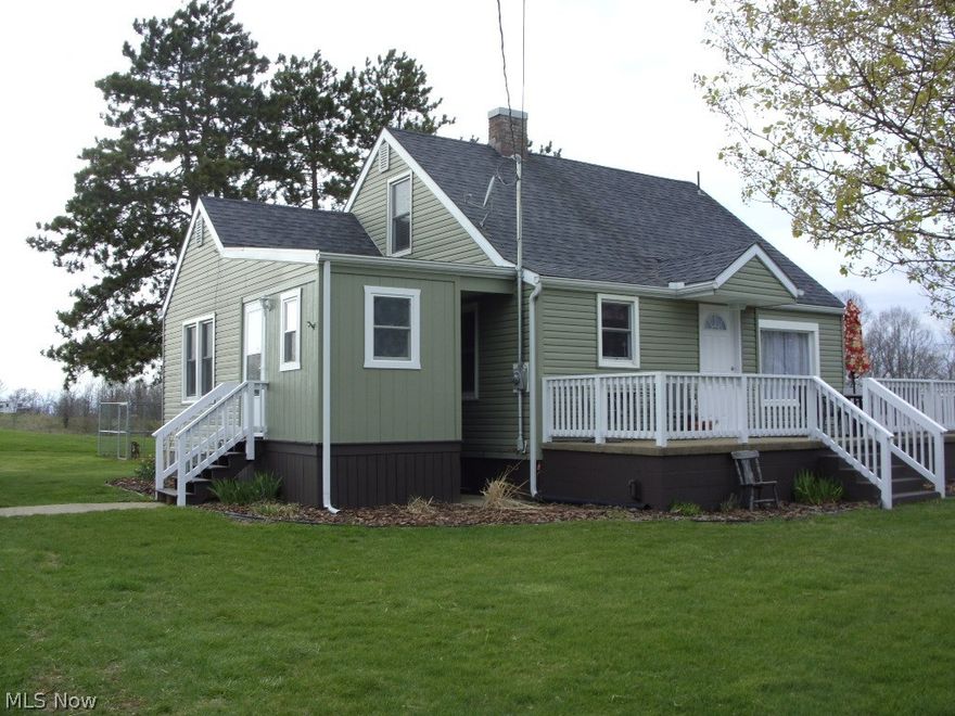 Very "exceptionally" maintained home on a nice level 1/2 acre yard, with a nice garage and a Mud-room... the first level consists of a dining room, kitchen, living room, 2 bedrooms and a full bath. Upstairs in the half story is the Master bedroom. Both the propane furnace and hot water heater is less than 2 years old, newer roof, all vinyl replacement windows. Extra wide garage door with electric opener. Inside and outside basement entrance.

This is a must see home if you are looking for a GREAT retirement or starter home with country living... Only 5 minutes to Interstate highway and or shopping...