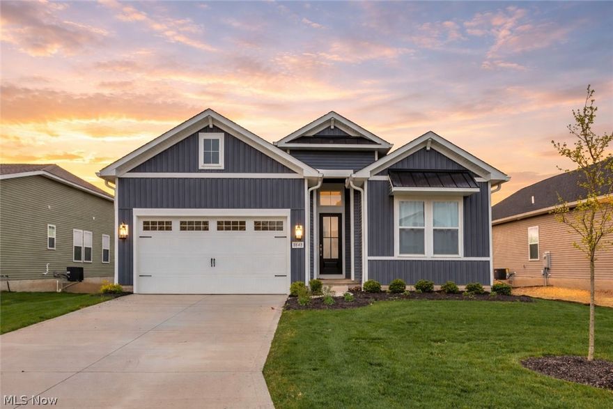 Welcome to 8848 Franklin Street NW in Jackson Township, a newly built ranch offering clean design and open living. Built in 2025, this home features 3 bedrooms, 2 full bathrooms, and 1,809 square feet of thoughtfully designed living space. The main living area is bright and open, with a seamless flow between the living room, dining area, and kitchen. Large windows bring in natural light and create an easy, comfortable atmosphere. The kitchen is well positioned for both everyday living and entertaining, with a functional layout and direct connection to the main space. The primary suite offers a private retreat with its own full bathroom and a well sized closet. Two additional bedrooms provide flexibility for guests, a home office, or additional living space. A second full bathroom is conveniently located nearby. A full basement provides additional space and flexibility, whether for storage, future finishing, or added functionality. Situated on a manageable lot in Heritage Park, this home offers the benefits of newer construction with modern finishes and efficient systems. The single level layout keeps everything simple and accessible. Move in ready and located in Jackson Local School District, this is a great opportunity to own a newer home with a clean, neutral aesthetic.