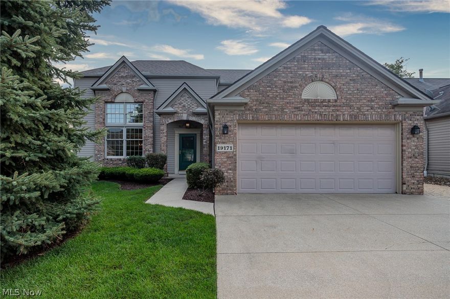 If you are looking for a detached, limited maintenance, move in ready cluster that offers a 1st floor master, loft & two additional bedrooms look no further! Welcome home to 19171 Charter Lane located in sought after Waterford Crossing. Upon pulling into the driveway you will see a stamped walkway leading from the garage to the back patio. Once inside the two story foyer, you are immediately greeted with an abundance of bright natural light! The two story great room offers a cozy gas fireplace with a mantle. The kitchen boasts ample cabinetry, prep space, casual dining, all appliances and there is an adjacent formal dining room. Extra living space is found in the 19x18 vaulted family room with a fireplace and back patio access. First floor master bedroom with a custom walk-in closet and en suite bath w/ a separate shower and spa tub is nicely tucked away from living areas. Convenient first floor laundry room, powder room and attached 2 car garage. Upstairs you'll find two additional be