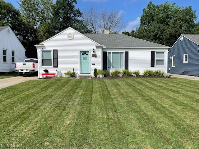 Spacious one floor living with updates: full bath (2018), hot water tank (2020), 50 gallon crawl space waterproofed (2018). Three beds and one bath. Freshly decorated, nice dining area, one car garage, central air. A must see!