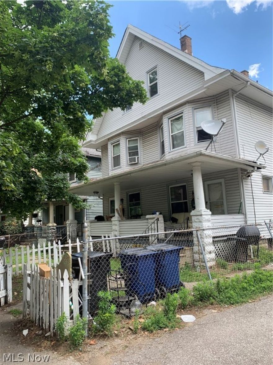 Excellent opportunity to own a very unique fully occupied side-by-side duplex! One unit (3895 W.37th) has 5 bedrooms that feature a master suite with a full bathroom on the first floor. There is a nice size living room and dining room on the first floor. The second floor has 3 bedrooms with a full bathroom, and the third floor has one large room with an additional bedroom. The unit is rented for $850 per month with a section 8 tenant. The second unit (3893 W. 37th) has 3 bedrooms, one full bathroom, and a very spacious attic. The unit is currently rented for $699 per month with a section 8 tenant. The owner pays for water & sewer. There is a large front porch, separate front and back entrances, and separate basements. Parking is located in the rear and the home has a nice backyard.