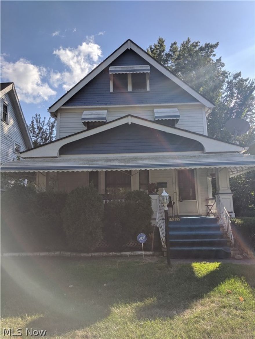 Large colonial with formal living and dining rooms. Much natural woodwork. Lift to 2nd floor. Half bath on 1st floor. Cozy front porch. Needs some repairs. To be sold as is. Estate.