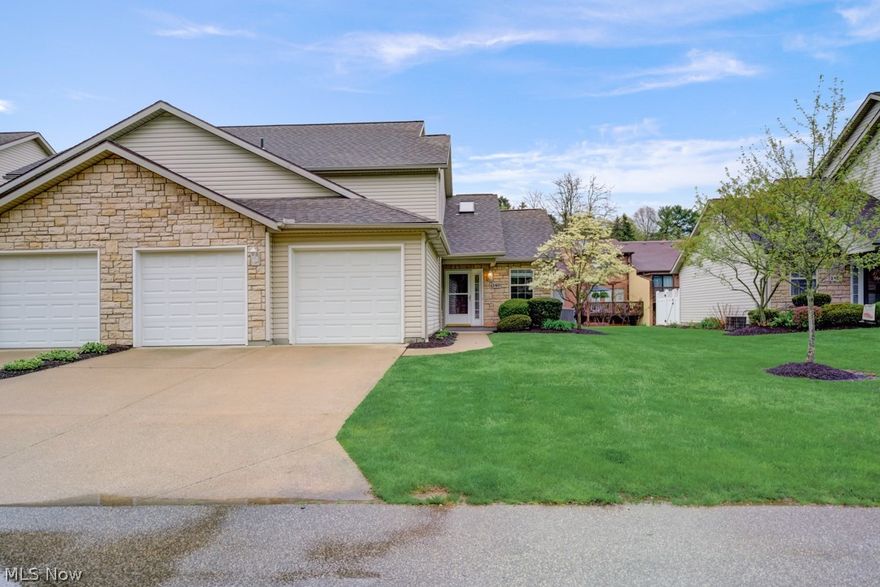 This Munroe Falls one-story home offers granite countertops, and a two-car garage.