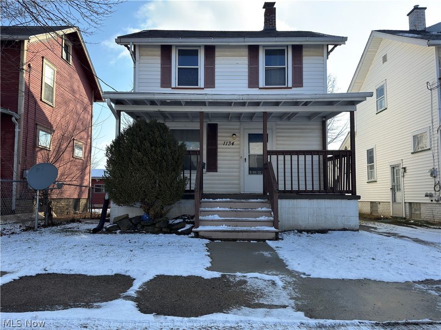 Welcome to this two-story home offering 2 bedrooms, 1 full bath, and 915 square feet of living space—an excellent opportunity for investors or buyers looking to build equity.
This home features a traditional layout with a spacious living room, dedicated dining room, and a kitchen with ample cabinet space. Both bedrooms are located upstairs and offer comfortable room sizes with original hardwood flooring. A full, unfinished basement provides additional storage and laundry area.
Enjoy the covered front porch, a partially fenced yard, and a 1-car detached garage with shared driveway access.
Conveniently located near local amenities, shopping, and major routes.