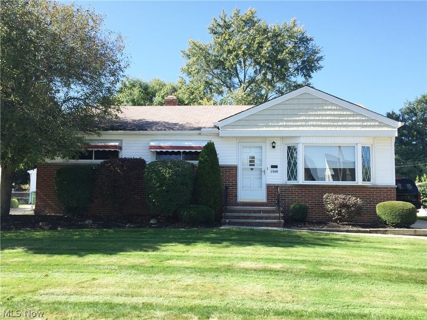 Welcome to the beautiful Mayfield Heights and its well sought-after Mayfield City School System!  This 3 bedroom, 2 bathroom ranch has been very well maintained and updated over the years.  The first floor consists of three bedrooms, a full bath, kitchen, living room, and formal dining room.  The basement has a large finished rec room, hobby/play room, full bathroom, and laundry room.  Out back you will find a relaxing sun room that walks out to the concrete patio with a gas grill.  The beautiful backyard is the perfect size for entertaining family and friends.  There is an oversized garage (24x24) with a newer garage door and walk-up storage area.  Updates include low maintenance vinyl replacement windows and vinyl siding, a remodeled kitchen with Corian countertops and all appliances, glass block windows, upgraded 100 amp breaker panel, flooring throughout the first floor, and exterior waterproofing.  Police/fire are within walking distance, as well as the city park and pool.  Come a