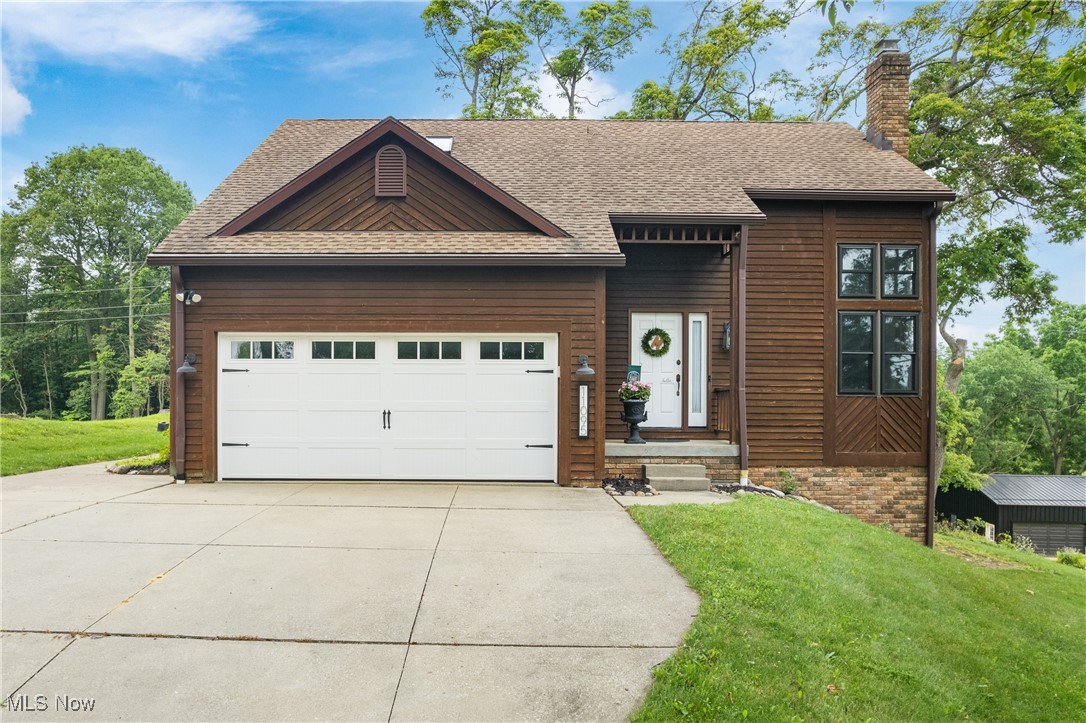 Awesome location for this updated 4 brm 3.5 bath colonial in the top rated Lake Local School District. Located on a cul de sac with stunning views of rolling fields to the west and pond views to the East and a private back yard with woods. The sunsets and sunrises are breathtaking. Very private and hard to find in Lake. As soon as you walk in you will notice the vaulted ceilings in the Great room with New gas fireplace with remote in 2022. Home has neutral colors and was professionally painted in 2022. Kitchen was remodeled by Hartville Hardware in 2022 with granite counter tops, white slow close drawers and new stainless steel appliances. New vinyl luxury flooring on first floor by Hartville Hardware in 2020 plus new carpet upstairs/basement. Upper level offers 3 bedrooms and 2 full bathrooms. Master bedroom has a master bath with double vanities and walk-in closet. Lower level offers rec room with walkout, 4th bedroom with full bathroom and laundry room. Other updates include garage door 22', light fixtures 20', washer/dryer 23', new insulation 21', and more. Too many updates to list all. Roof, furnace, A/C and windows were new in 2018. This one has so much to offer at this price and will make a great house to call HOME!
