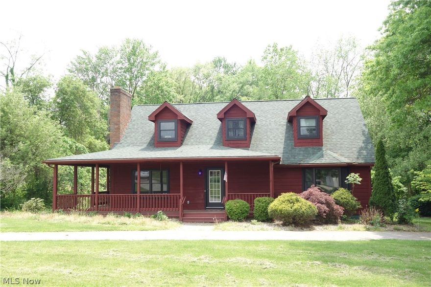 Home is Occupied-Pictures are prior to occupancy* 5 Acres & A Custom Built Home w/an Open Floor plan and natural lighting from multiple skylights, inviting French Doors + Anderson windows throughout! A Sweet Wraparound Porch welcomes you into a "True Great Room" w/ 20' vaulted ceiling and magnificent floor to ceiling stone gas-fireplace. A sure-to-please Gourmet kitchen, dining area w/a breakfast bar, generous granite countertops, stainless appliances, pantry & 1st Floor Laundry. The 1st floor "Jumbo Master Suite" w/a Roomy walk-in closet, exceptional character in the Master Bathroom incs. A Large Shower w/ Overhead & Surround Shower Heads + a Television in the shower and unique vanity! *Don't miss the Roomy 2nd & 3rd Bedrooms, 2nd XL Full Bathroom, skylight, multi-closets, more * Boasting a "Walkout Lower Level" w/a Bonus Room that makes a superb Family Room or Home Office w/ private entry door, etc. to a concrete patio and fabulous wooded privacy! An extra-deep *Heated 2+ Garage w/ water & more* w/a Generous amount of Wraparound Driveway! Updates/Remodel in and out approx. 5 YRS old includes Kitchen, Appliances, Bathrooms, Roof, Furnace & A/C, Hot water Tank, Holding Tank, Most Flooring-Trim & Wndws, Lighting, Doors, Drywall, Ceilings, More **all this and 5 Acres***Home is currently occupied--pictures shown were taken before it was occupied--Must Have next day notice or more to show*