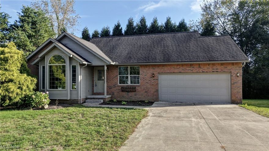 This quality-built ranch home, constructed in 2002 on a poured wall foundation, offers comfort, style, and convenience. The open floor plan with cathedral ceilings highlights the solid oak kitchen and oak trim throughout. The main level includes 3 bedrooms, 2 full baths, kitchen, dining area, living room, and first-floor laundry. The lower level provides an open layout with excellent potential for additional living space. Recent updates include new floor coverings, fresh paint, and an updated deck, making this home move-in ready. Pine trees along the rear create a secluded backyard retreat. Ideally located with easy access to Wooster, Millersburg, Mt. Vernon, and Ashland. Outdoor enthusiasts will love the proximity to local attractions including hiking and camping at Mohican State Forest, Mohican River canoe liveries, Pleasant Hill Lake, and Snow Trails Ski Resort.