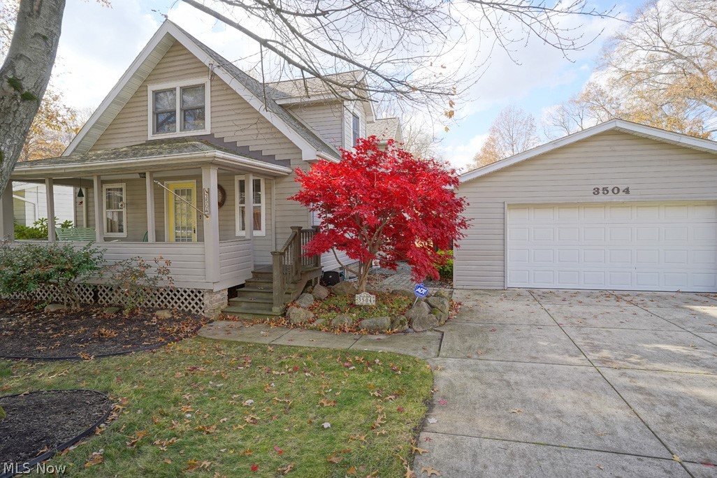 Upon walking up the stairs to the covered front porch with slate flooring, you will instantly want to go inside this charming home that has been lovingly cared for. The front door will lead you into the spacious living room. To the left of the front door is a first-floor bedroom with a private half bath that has been updated. The enormous kitchen with solid surface countertops, lots of cabinets for storage and molded sink boasts stainless steel dishwasher,(2020) range and refrigerator. There is a large eating area open to the kitchen that both opens to the deck as well as overlooks the family room with patio doors leading to the 3-season screen porch that overlooks and leads to the oversized backyard. On the 2nd floor you will find 3 bedrooms all with generous sized closets and a full bath. There is a central vacuum system that will remain with the home. The furnace was replaced in 12/12. The walk-out basement is great for additional access to the backyard. There is an oversized 2 car