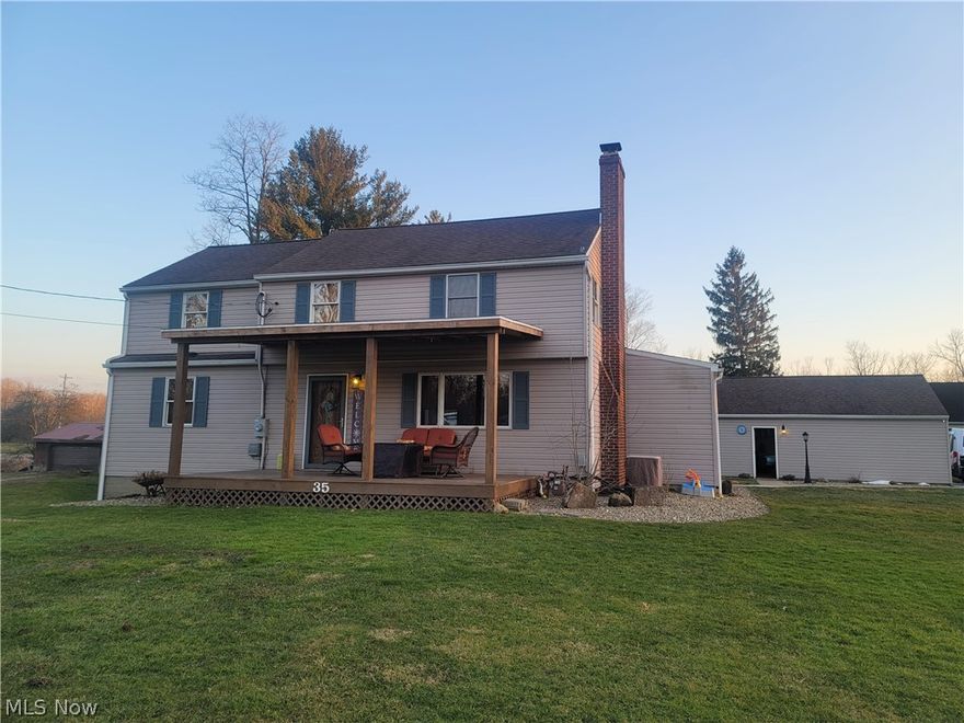 HEY YOU!! YA, YOU!  Looking for the perfect home, that has a little bit of land, neighbors that are quiet and aren't super close, and a large garage/workshop?  Well, here it is!  The only thing that could make this home more perfect would be if it had one of those whirlpool jacuzzi tubs...  WAIT IT HAS THAT TOO!!! Brand new central air, the sewer connect is just a few years old, hot water tank, water softener, well pressure tank and electric all newer; this house really is the perfect home for anyone that needs a home.  Sit on the newly built front porch and look out at the quiet rural road as you sip on your drink or start a fire in the pit and gaze at the stars with your loved one (Disclaimer: Loved one not included with home, you must provide your own.) The inside is spacious and open with lots of room for activities!  Endless amounts of cabinet space in the kitchen in case you have a habit of buying excessive amounts of pots and pans.  The main bathroom is GINORMOUS with a whirlpoo