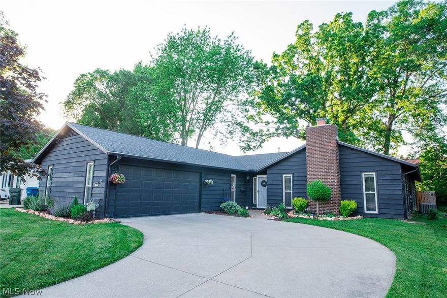 Move-in ready, newly renovated ranch is within walking distance to the Metroparks, Berea-Midpark High School, BW University, Downtown Berea, Rec Center and more. Open-concept home with dream kitchen comprised of new stainless steel appliances (all stay), soft-close cabinets, granite countertops, and a large two-tier island. Kitchen flows seamlessly into dining area, family room, and backyard patio – perfect for entertaining! Luxurious oversized first floor master suite with California walk-in closet, linen closet, reading area, master bath, and sliding door access to serene backyard oasis. This home totals 3 bedrooms and 2.5 baths, and also includes finished laundry room, oversized storage closets, side-loading attached 2.5 car garage, and additional living room with wood-burning gas starter fireplace. More recent updates include new roof (2015), windows, luxury vinyl wood-look flooring, garage door and motor, wooden privacy fence, high efficiency dual-zone heating/cooling, newer inter