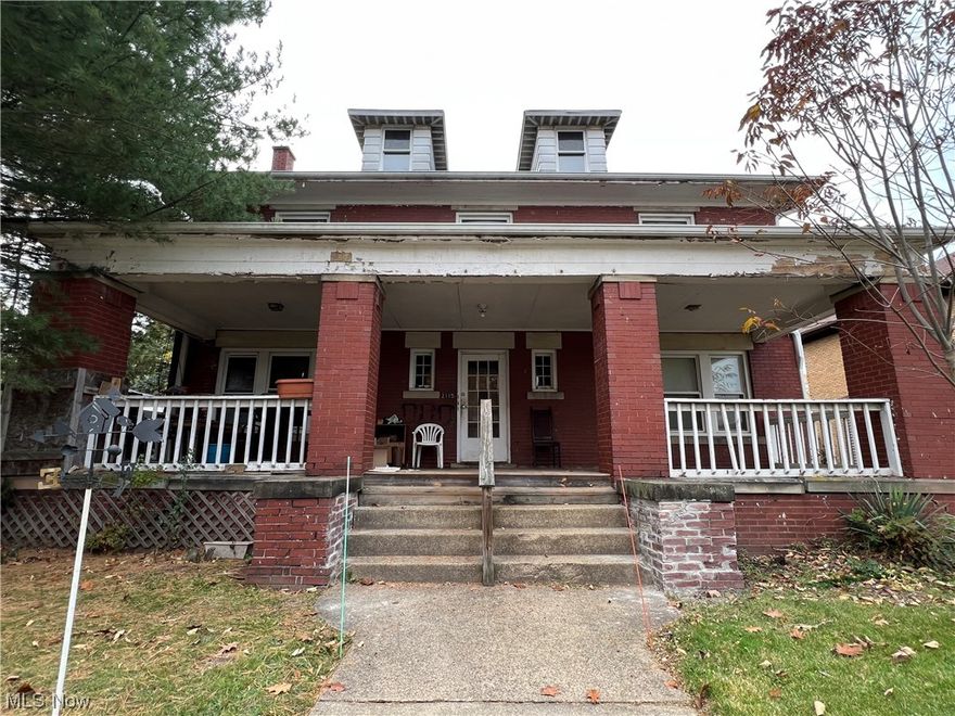 Currently used as a duplex, but county has it listed as a triplex,with 3 separate electric and gas meters. Current owner has 4 bedrooms rented out separately and pays all utilities. Tenants are on a month to month lease. With a little TLC you could make this a beauty shine.  Close to Alliance Hospital and Mount Union College. There is one unit and  kitchen on the first floor and another unit and kitchen on the second floor. There is also a separate entrance with outside stairs to the second floor. Attic is also finished. Updated boiler heats upstairs and updated high efficient forced air furnace heats the first floor. Basement has a walk up to outside. Extra deep beautiful lot and detached 2 car garage. Nice brick fireplace in spacious living room. With 2800 square feet there are lots of possibilities. Selling AS IS, seller to make no repairs. Roof has been updated, including garage roof and rubber roof on back. Agent is related to seller.