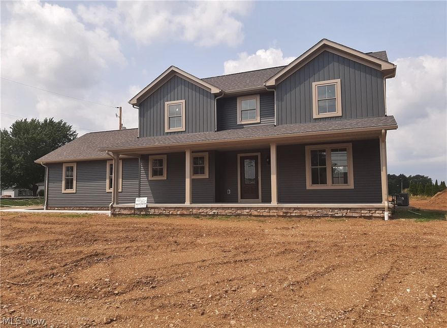 Brand new Atlee Miller construction. Quality through-out. Beautiful 2 story home that features open concept living. 3 Bedrooms, 2.5 Bathrooms. All done in modern tones of taupe and gray. Large windows let in tons of natural light. Kitchen includes built-in microwave and dishwasher and plenty of soft-close cabinetry. Wood laminate flooring on first floor. Upstairs is carpeted and lots of large closets. Nice sized rear no maintenance vinyl deck from Dining area. Ready to finish full Basement. 2 car attached Garage.