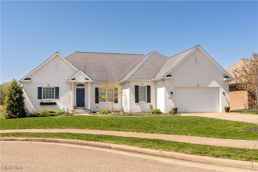 Have you found your perfect setting? This beautifully maintained 3-bedroom, 3-bath ranch home backs directly onto Oak Shadows Golf Course, offering stunning views and a peaceful lifestyle. Inside, you'll find an open and functional layout featuring a luxurious primary suite, a dedicated home office (perfect for remote work), and a fully finished basement ideal for entertaining or additional living space. Natural light fills the home, highlighting the golf course scenery from multiple vantage points. The spacious kitchen and living areas flow seamlessly, perfect for both quiet evenings and hosting guests.