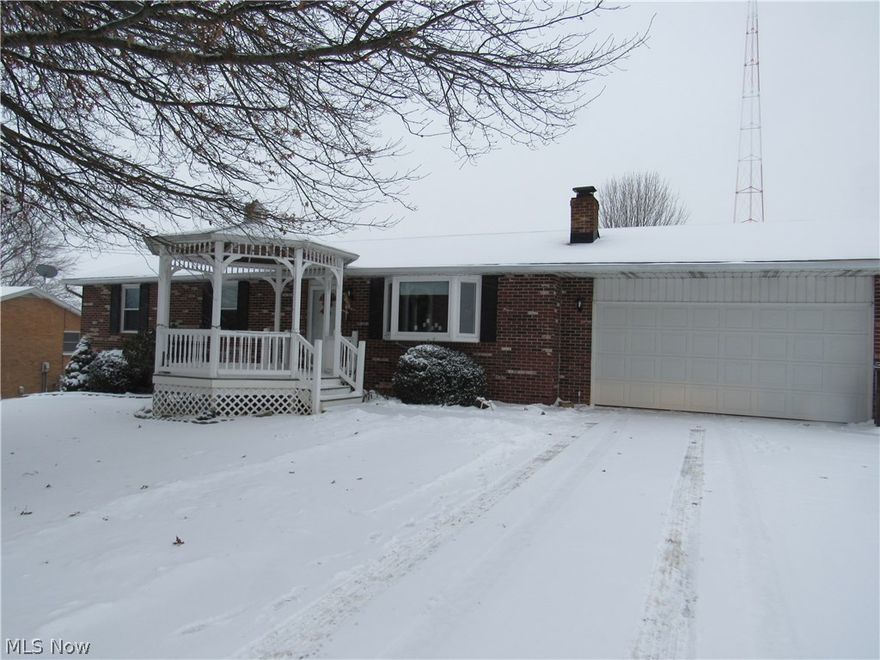 Immaculate, meticulously kept all brick ranch on almost a half acre lot. Nothing to do except move in! Huge Bay window in the living room lets in tons of natural light. Dining room is open to the large kitchen.  Freshly painted throughout. Wood laminate runs throughout most of the main level. Original hard wood floors in bedrooms, master is newly carpeted for a warm cozy feel. Master bathroom has been renovated and updated. Master features double closets. Full basement with a large finished rec room with a wood burner that warms the whole home, newer carpet. Another large space in the basement is partially finished and carpeted. Two full baths on main level and one more full bath on the lower level. Tons of storage and a two car garage. Large private yard features a patio off the dining room with slider.  All kitchen appliances stay. Don’t wait to make this charming home yours!
