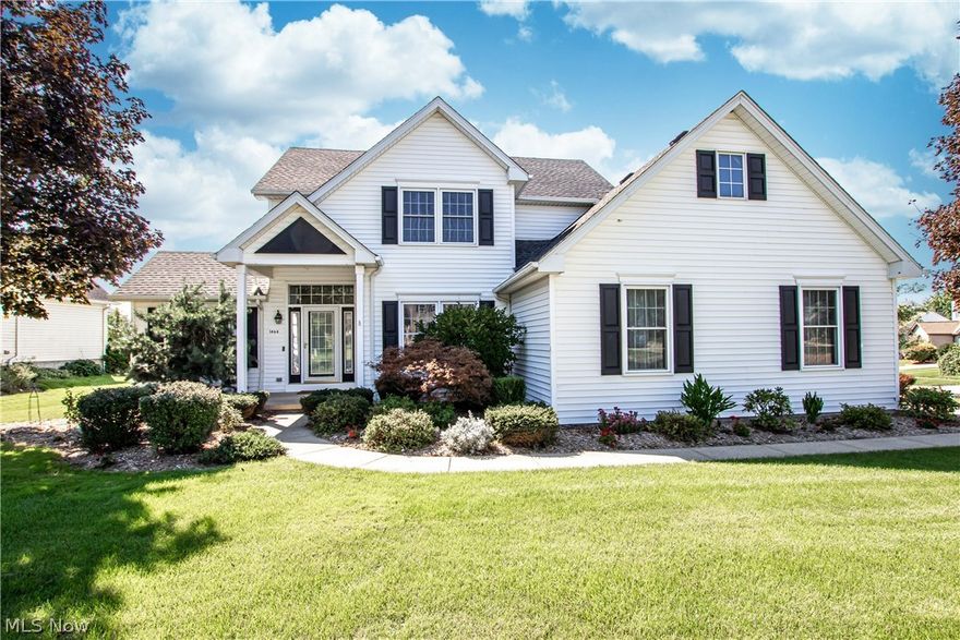 Welcome home to this 4 BR & 2.5 Bath Colonial located in the Fairways in Brunswick. It offers a 1st floor master BR,1st floor office & 2,642 square feet of above ground living space. You will love the 2 story foyer & the beautiful Brazilian Red Oak hardwood floors that run throughout the 1st level. Off the foyer to the left is the 1st floor office w/ double french doors & to the right is the formal dining room w/ crown molding & newer carpeting. As you enter further into the home you are find a spacious great room. It features a corner stone-walled wood burning fireplace w/ a gas starter & crown molding. Off the great room is the eat-in kitchen w/ oak cabinets, plenty of countertop space, a large pantry & newer stainless steel appliances. You can access the patio through the sliding glass door off the kitchen or from the french door in the 1st floor master bedroom.  This spacious master bedroom has vaulted ceilings, a large walk-in closet, & a master bath w/ a soaking tub & walk-in sho