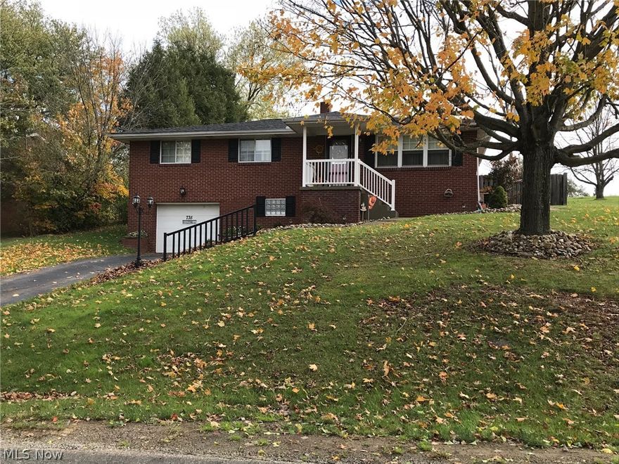 VERY NICE BRICK RANCH WITH TWO LEVELS OF LIVING AREA. ALL NEWER HARDWOOD IN KITCHEN/DINING AREA, LIVING ROOM AND HALL. UPDATED KITCHEN WITH STAINLESS STEEL APPLIANCES,GRANITE COUNTERTOPS WITH ISLAND, ROOF 2013, ENCLOSED PATIO OFF OF KITCHEN WITH AN IN-GROUND POOL,(SOLAR COVER AND NEWER LINER),WINDOWS ARE MIXED (SOME NEWER AND SOME OLDER) MASTER BEDROOM HAS AN ADDITIONAL SPACE WHICH INCLUDES 3/4 BATH AND CLOSET, 3RD BEDROOM IS IN REMODELED LOWER LEVEL ALONG WITH FULL BATH AND RECROOM HAVING LAMINATE FLOORING.
ALL SITUATED ON 2 LOTS WITH 1/2 ACRE. THERE ARE SEWAGE ASSESSMENTS ON EACH  LOT WHICH IS ON WATER BILL. SHED ON VACANT LOT DOESN'T STAY.
 CALL OFFICE TO VIEW