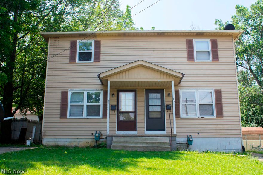 Move in NOW! Two family--great location near Historic Medina Square, shopping, restaurants and park.   Separate driveways, large yard with shed.  Nice size eat-in kitchens, full basement with laundry hookups.  All utilities separate.  Live in one side and receive rent from ohter unit or investors take note.  Great price!