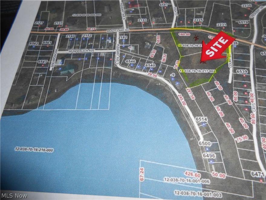 Lakeview!! Situated high on the hill overlooking the lake is this 1.5 acre parcel in Franklin Twp. Close proximity to the Hike & Bike Trail. Sanitary Sewer, Gas & Electric are available. Kent City Schools