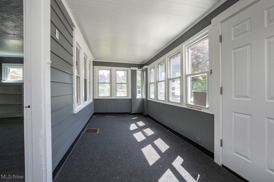 If you’re looking for a spacious updated home then look no further, 1063 Packard Dr offers 4 bedrooms, 3 FULL bathrooms, an ENCLOSED front porch, family room, sunroom and a TWO car garage! Step onto the cozy carpeted enclosed front porch and into the inviting living room, featuring a charming fireplace. The living room flows seamlessly into the formal dining room and continues into a large family room with dual closets—ideal for relaxing or entertaining. The kitchen boasts crisp white cabinets and opens to a carpeted sunroom filled with natural light. A full bathroom with a new vanity is also conveniently located on the main level. Upstairs, you'll find 4 generously sized bedrooms, including a tandem bedroom arrangement that allows for flexible living space. The primary suite includes a private ensuite bathroom with an oversized tub and new vanity, while an additional full bath features a new vanity and updated tub surround. Enjoy the peace of mind that comes with all-new flooring, fresh paint throughout, a brand-new roof, and updated plumbing. The property also includes a spacious side yard, and a storage shed. As a bonus, the seller is offering a $2,000 credit toward appliances—move in and make it your own!
