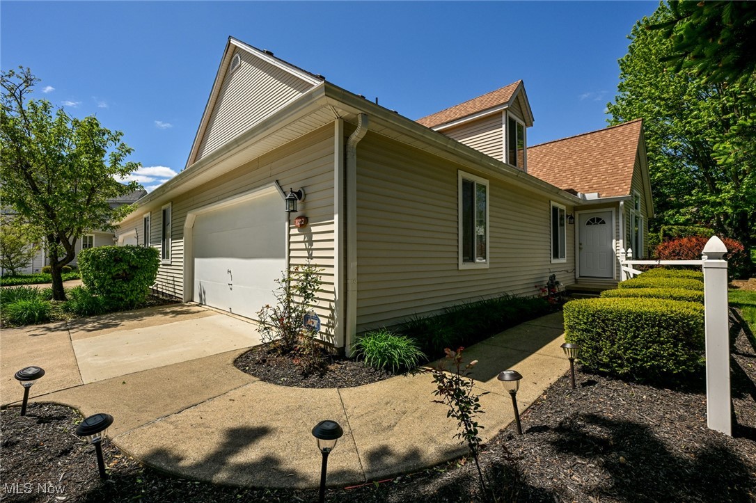 This stunning Condo is set on a quiet cul-de-sac offering 4 bedrooms, 4 bathrooms, and over 2,500 sq ft of thoughtfully designed
living space in the desirable Kingsbury Trace community. The main level features an inviting open-concept layout with a vaulted Great room, an updated kitchen, and a spacious dining area, perfect for everyday living and entertaining. First-floor owner's suite provides a private retreat, with a walk-in closet and en-suite bath, while a second bedroom and full bath on the main floor add convenience. Upstairs, you'll find two additional bedrooms, a full bath, and a large loft area ideal for a home office, playroom, or additional living space. The finished lower level includes a cozy fireplace, a full bath, and abundant space. Outdoor living shines with a private deck overlooking a landscaped garden, a stone patio, and a private tree-fenced area. The location offers easy access to I-77, Route 18, and nearby shopping and dining in Montrose. This move-in-ready Condo blends comfort, style, and convenience. Don't miss the chance to make it yours! Wood flooring installed 2015, water heater 2019, HVAC 2021, new roof and new gutters 2021, new front and back doors 2024. Schedule a showing today.