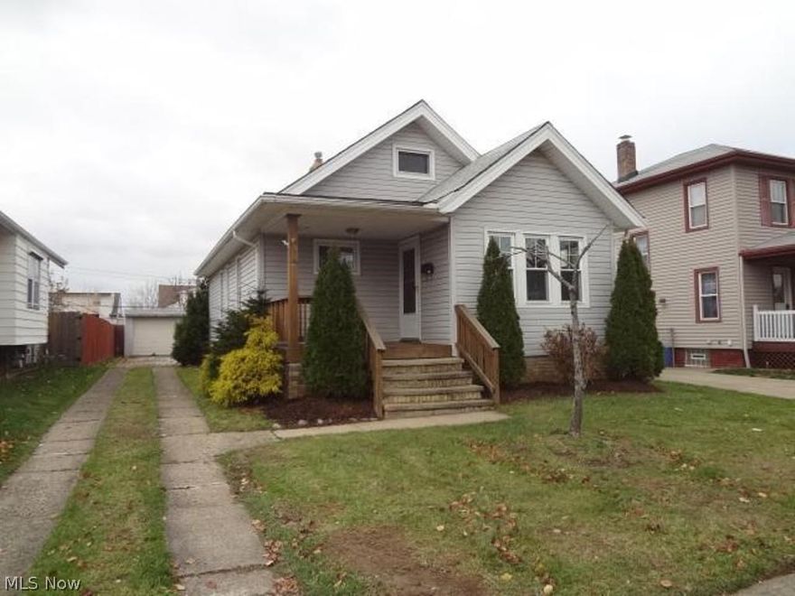 Parma Cape* Vinyl siding, central air and windows are newer* glass block windows with vents* Updated front porch! Walk up attic from bedroom for storage! Close to highways and shopping! This is a Fannie Mae homepath property!