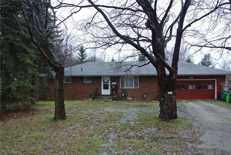 Estate!  Value Plus!  Brick Ranch on approx 1.06 acres.  Attached Garage, 3 bedrooms, 2.5 baths (full bath in basement) family room, eat - in kitchen.  2 Furnaces, service box replaced.  Seller is selling "as is".  No FHA/VA