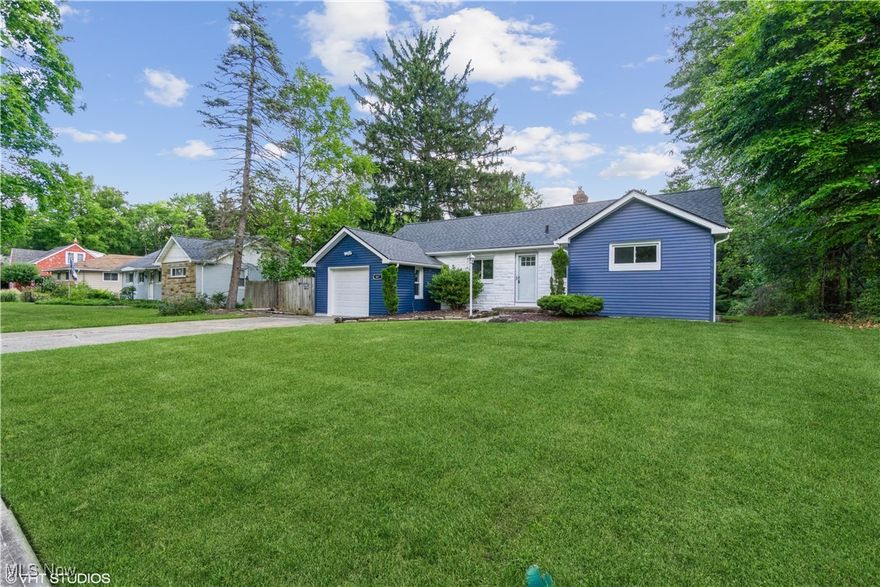 WOW!  Completely renovated and updated spacious ranch on a quiet street.  Updated kitchen and bath, mechaincals, flooring, siding and so much more.  Family room has a floor to ceiling fireplace, a ton of natural light and exposed beams, dining area is open to the kitchen and has another fireplace, there is a partially finished basement with another full bathroom, 1 car attached garage, a large deck that is perfect for entertaining and a spacious and private parklike backyard.  This is a FannieMae Homepath Property.