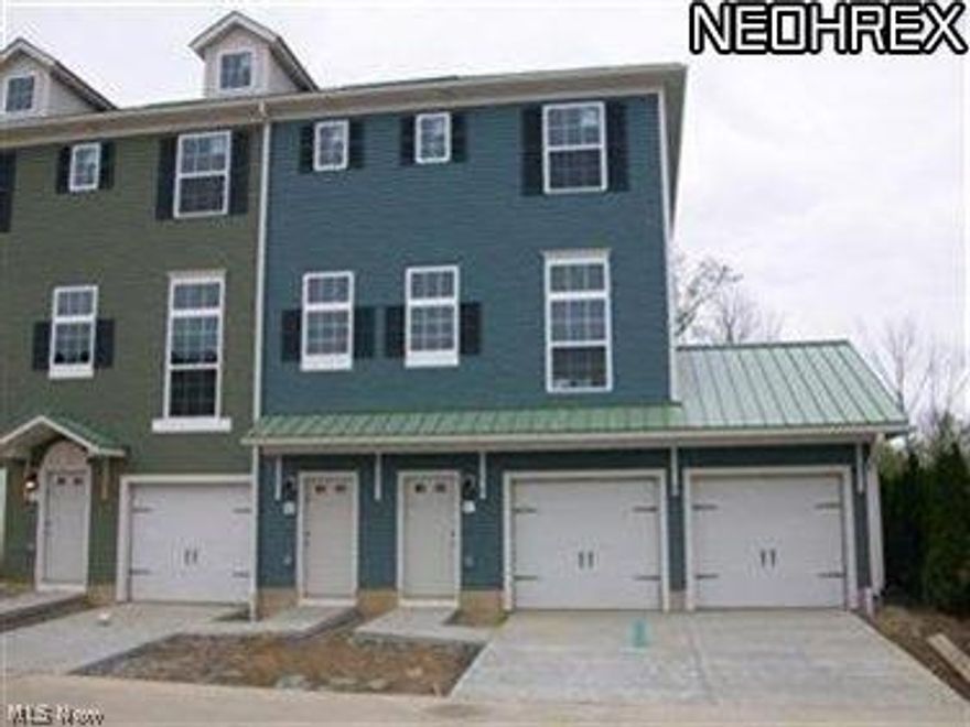 Rocky River Townhomes! Spectacular Views! Built with many unique standard features including granite kitchens with stainless steel appliances.  Wood floors on first floor. High ceilings, transom windows and attached garage. Options may include 2nd garage, 3rd bath and 3rd bedroom or office.  Decks overlooking river and mature trees.