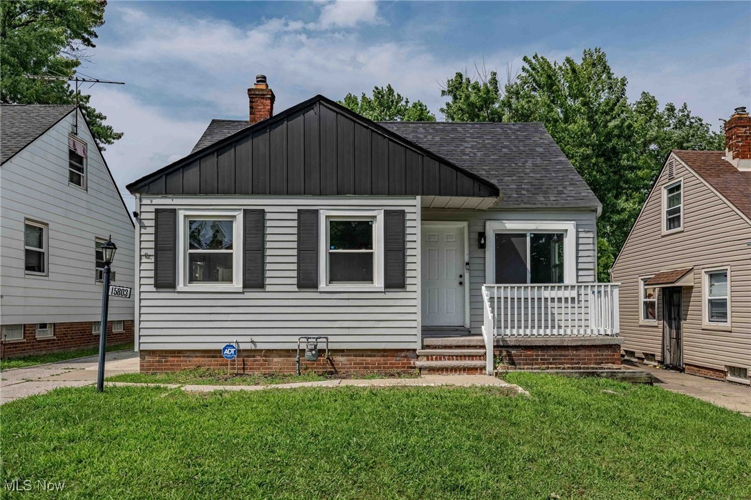 Move-in ready and full of thoughtful updates, this charming 3-bedroom, 1-bath Cape Cod in Maple Heights offers comfort, style, and practicality in every corner. Freshly painted throughout, the home features new vinyl flooring, brand-new interior doors, and upgraded windows that enhance both function and curb appeal. Step into a bright, cozy living room with overhead lighting and a large picture window that fills the space with natural light. The updated kitchen is equipped with granite countertops, a tiled backsplash, deep sink, stainless steel dishwasher, and a built-in microwave, perfect for everyday living and easy entertaining. Two first-floor bedrooms boast hardwood floors and ample closet space, while the refreshed full bath includes ceramic tile, a modern vanity, and a tiled shower and bath combo. Upstairs, a spacious third bedroom impresses with vaulted ceilings and updated flooring, offering flexibility as a bedroom, office, or lounge. The partially finished basement adds even more living space, complete with frosted glass-block windows, a laundry area, and plenty of room for storage or a rec room setup. Recent mechanical upgrades include central air, a new furnace, hot water tank, and updated plumbing. Outside, enjoy a landscaped yard, a welcoming front porch, a new roof, paved driveway, and a detached 1.5-car garage. Conveniently located near major highways and just minutes from shopping, dining, and everyday essentials, this home offers both comfort and convenience.