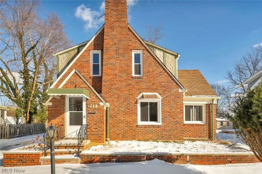 Step inside 257 E 270th St in Euclid and you’ll immediately appreciate the timeless curb appeal of this brick Tudor-style home, offering a rare mix of space, layout flexibility, and modern finishes. With 2,683 square feet, 4 bedrooms, and 3 full bathrooms, this property delivers the room buyers want—without sacrificing character.

Fresh paint throughout and refinished hardwood floors create a warm, move-in-ready feel from the moment you enter. The main level features a spacious living room anchored by a classic fireplace, perfect for cozy nights in or hosting friends and family. The renovated kitchen is the heart of the home, finished with quartz countertops, a timeless subway tile backsplash, and brand-new stainless steel appliances—clean, bright, and ready for everyday living.

One of the standout features is the versatile two-primary-suite layout. The first floor offers a private primary suite with a full bath and walk-in closet—ideal for anyone wanting a main-floor bedroom option. Upstairs you’ll find two additional spacious bedrooms, a full hallway bath, and a second primary suite complete with its own full bathroom and walk-in closet. This setup is perfect for multigenerational living, long-term guests, or creating separate work-from-home and sleeping spaces.

Major mechanical updates include a new furnace for added peace of mind. New windows throughout. A 2-car garage provides convenient parking and storage. Enjoy a convenient Euclid location close to grocery stores, restaurants, retail, and everyday services, plus nearby parks and Lake Erie amenities for weekends outdoors. Commuters will love the easy access to major routes, making trips to surrounding suburbs and Downtown Cleveland simple.

Schedule your private showing with your favorite Realtor today—this one won’t last!