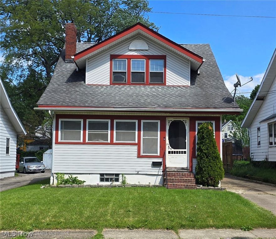 Three-bedroom, one-and-a-half-bath colonial on a quiet, sought-after no-outlet street. Newer furnace and central air. Exterior features include vinyl siding, concrete driveway, shed, and a roof that still has plenty of life left. The home offers a big enclosed front porch, dining room, eat-in kitchen, and a main-floor bedroom with a half bath, plus two additional good size bedrooms and a full bath upstairs. Full basement provides extra storage and potential. The major mechanical and exterior improvements have been completed, but the interior is in need of cosmetic updates.