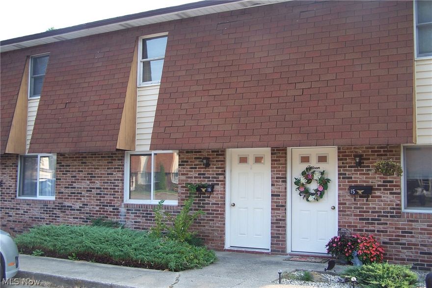 Garrettsville Townhouse apartment in James A. Garfield school District. 2 bedroom and full bath up, laundry hook ups and 1/2 bath on main floor with your living room and kitchen. Your dryer hook up is for either gas or electric. You have a rear patio and parking is in the front lot. Village location to be close to amenities. Provided are gas stove, fridge, dishwasher, microwave and garbage disposal, garbage dumpster, plowing and mowing. You pay your own gas, electric and water/sewer monthly. Please note these photo may be of a like unit. Available for your showing now; lock this in for your July occupancy!