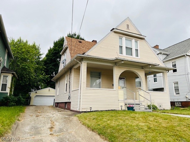 Great location for this updated 3 bedroom 1 bath colonial in Canton. Located just blocks from Aultman hospital, shopping, highways and close to the Pro Football Hall of Fame Village. This one has so much to offer at this price. As soon as you pull in the driveway, you will notice the large front covered porch and as you pull around back you will see the oversized 2 car garage built in 1994, fenced rear yard and paver patio leading to a rear entrance into the house. When you walk in the front door the smell of new paint and carpet in 20024 welcomes you. You will also notice some amazing original woodwork and bench in the front foyer. First floor offers a large 12x12 kitchen, dining room, family room and living room. Upstairs offers 3 good sized bedrooms, an updated bathroom with new floor and vanity in 2024 and built in drawers for extra storage in the hallway. Full dry basement adds some extra storage. Other updates include HWT 23', siding, roof and vinyl windows. This one has so much to offer at this price and will make a great house to call HOME!