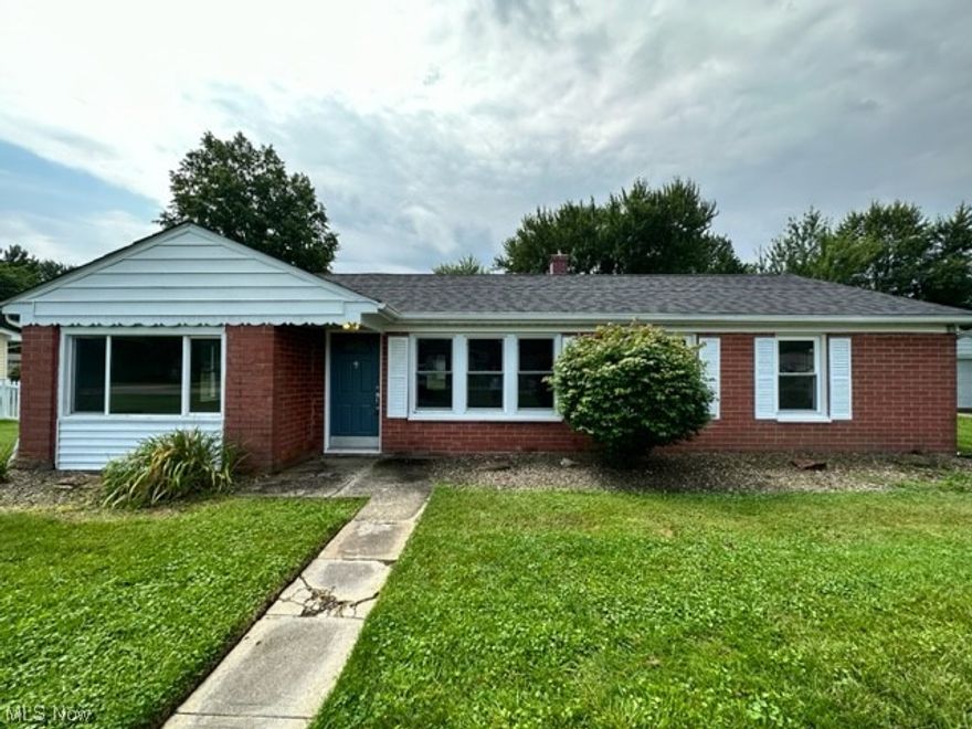 Welcome home to 7278 Welland Drive in Mentor.  This ranch home has been completely updated; laminate floor covering, carpeting in the bedrooms, kitchen with white cabinets and granite counters, some windows have been replaced, interior was recently painted, updated bathrooms and more.  The home offers three bedrooms, one full and one half bathroom, living room with picture window, additional living room with fireplace and slider to the rear fenced in yard.  There is a U-shaped drive and over-sized detached two car garage with a covered patio area.  Make an effort to see this home soon!