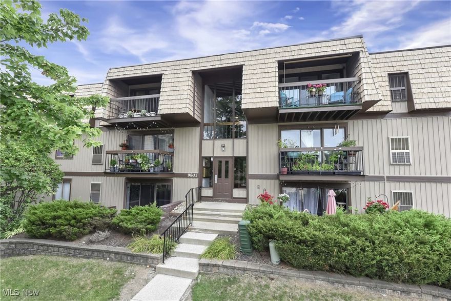 Fabulous updated garden unit in Sunrise Cove Condominiums is move in ready for the next owner. As soon as you step inside you will fall in love with the finishes in this low maintenance and modern space. A large entry coat closet is perfect for tucking away clutter and invites you into an expansive living room perfect for lounging and entertaining. Take your coffee or the party outside to a sweet patio area. Functional updates like the new patio slider, windows, molding, interior door frames, doors and hardware, are complemented by the appealing luxury vinyl plank floors throughout, modern white paint, updated ceiling fans and fixtures. Gorgeous eat-in kitchen will please all with new soft close white cabinetry, granite counter, backsplash and stainless appliances. In unit laundry is tucked behind double doors and features slate washer / dryer and shelving. Large primary bedroom and gorgeous bath includes new vanity, fixtures, LED lighting and a tiled walk-in shower with glass door and mixed metal accents. Second bedroom has huge storage closet and is perfect bonus space for guest room, nursery, gym or home office. Guest bath is equally as updated as the rest of the unit with new vanity and tiled tub shower combination. In unit storage abounds with a kitchen pantry, hall closet, hall linen closet and outside the unit is an additional storage closet. Detached garage and tons of additional parking. Sunrise Cove leads the way in amenities with tennis and basketball courts, beautiful pool and community room and take an evening stroll around the lake. Fantastic location just minutes from great restaurants like Nikos and Fire 45, shopping, Metropark and highway. Fall in love with all this fantastic property has to offer!