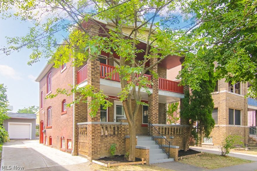 Great, rent ready investment property in desirable and sought-after Lakewood! POS compliant! This all brick duplex boasts a long list of updates including brand new vinyl replacement windows throughout; a brand new garage  roof with complete tear off; new garage door and man door; new exterior and interior paint; two high efficiency furnaces; new light fixtures throughout! Huge attic that can be finished as additional bedrooms or 3rd unit!  Separate gas and electric! Eat-in, spacious kitchens have really tall cabinets great for storage and are fitted with refrigerators, stoves and ranges. All mechanicals are in great condition and hassle free! Updated electrical and plumbing! Enjoy the large, classic Lakewood front porches plus back porches. Basement has additional storage space with laundry hook-ups. Nicely paved driveway with lots of off-street parking in addition to the street parking available. Conveniently situated close to Metro-Parks, shopping, schools, dining and in an area wit