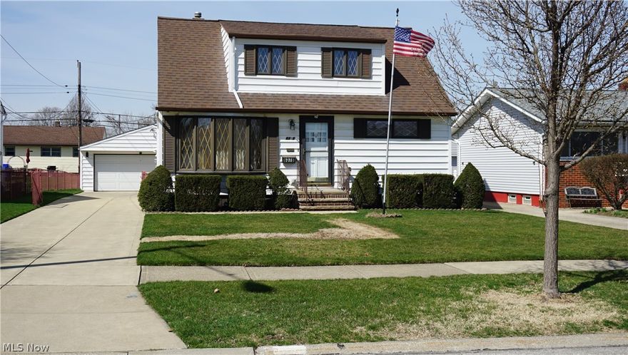 Very clean, well maintained, original owner, 3 Bedroom Cape Cod/Bungalow! Beautiful original wood trim providing unique character throughout the home! Brand new vinyl kitchen floor and carpeting throughout the home-2021! Driveway paved 2016. Central Air, Furnace, and Hot water tank 2019! Refrigerator and shower in main floor bathroom 2020! Garage door opener 2016. Basement has poured concrete foundation and yard is fully fenced in! Home comes with a 1yr Home Warranty!